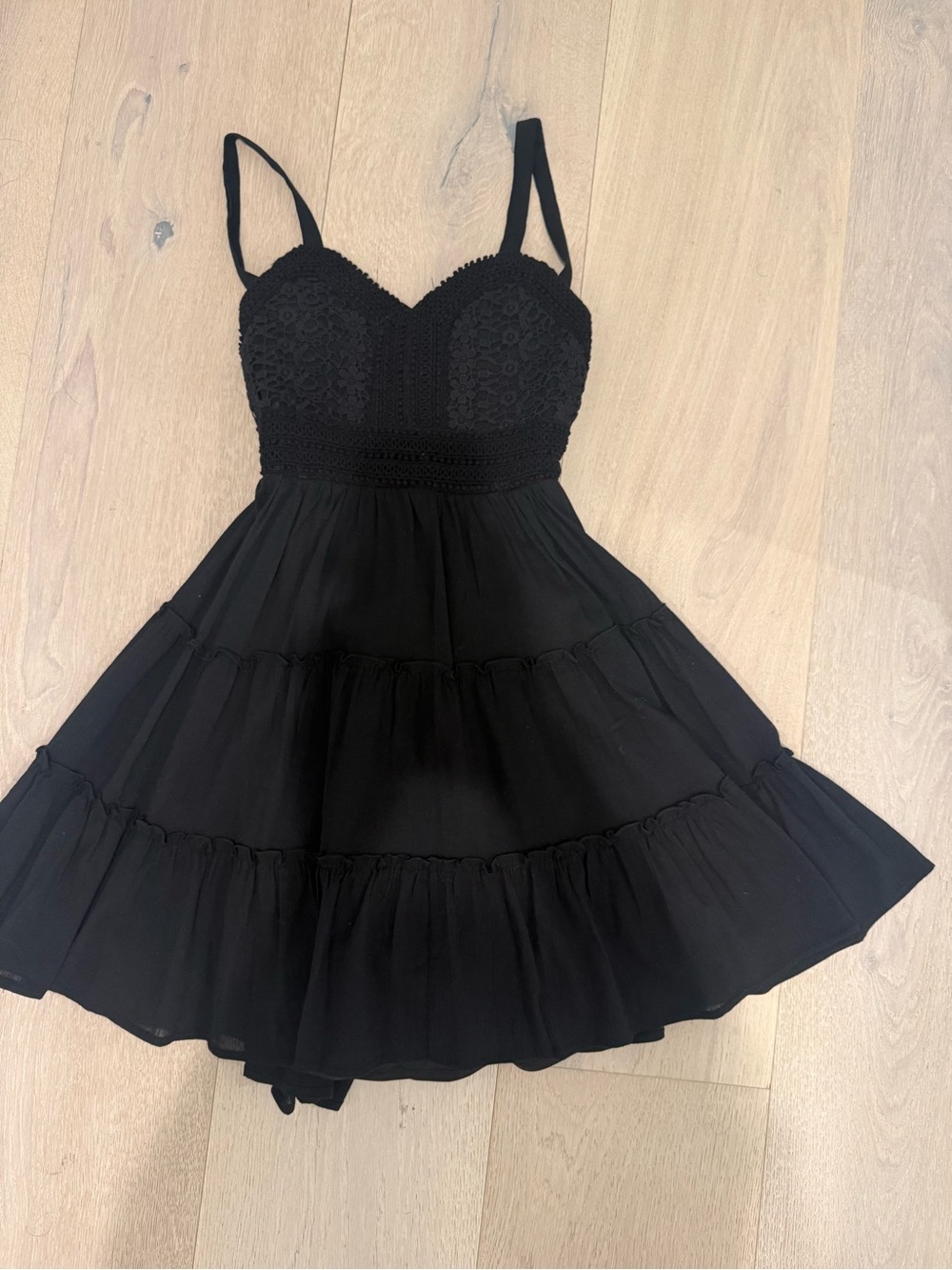 Rare Editions Black Backless Spaghetti Strap Dress